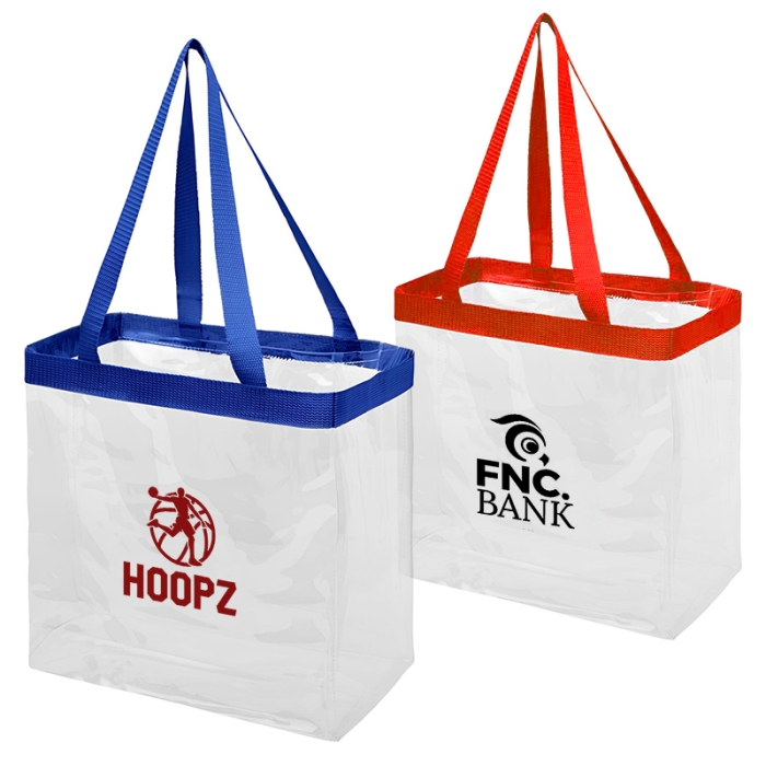 Promotional Logo Clear Open Tote Bags